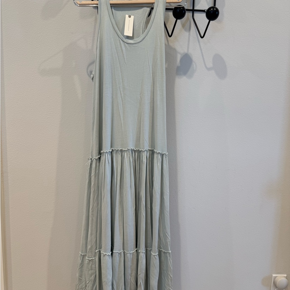 Racer back Light Blue Sleeveless Dress